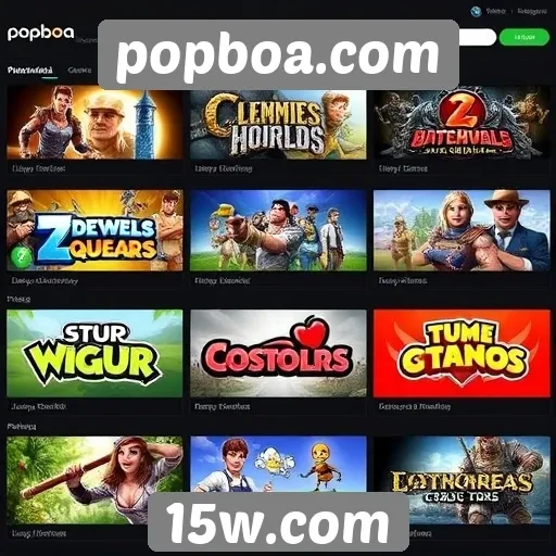 Análise do catálogo de jogos disponíveis em popboa.com
